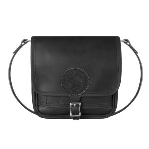 Duluth Pack 4 Liter Capacity Black Leather Mini Haversack