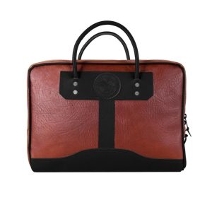 Duluth Pack 23 Liter Capacity Black Trim Bison Leather Computer Briefcase