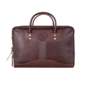 Duluth Pack 10 Liter Capacity Brown Standard Small Smooth Leather Briefcase