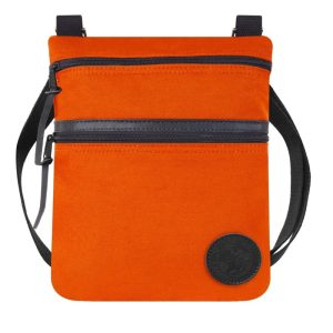 Duluth Pack 4 Liter Capacity Orange Traverse Crossbody Bag