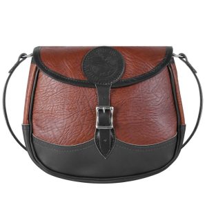 Duluth Pack 6 Liter Capacity Black Trim Large Bison Leather Shell Purse