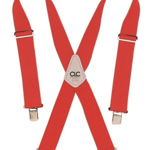 CLC Heavy-Duty Work Suspenders – Red
