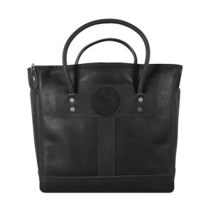 Duluth Pack 24 Liter Capacity Black Pebbled Leather Sportsmans Tote