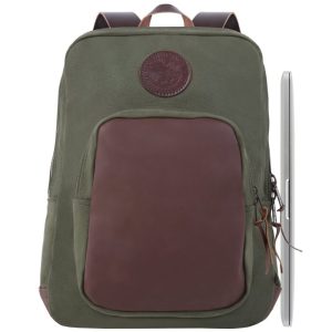 Duluth Pack 21 Liter Capacity Olive Drab Large Deluxe Laptop Backpack