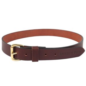 Duluth Pack 1.25 In. W x 30 In. Waist Size Brown Leather Belt