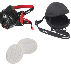Trend Air Stealth Mask Medium/Large Mask with Storage Case and P100 filters 2pk Bundle