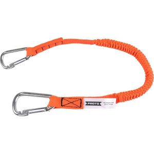 Proto Elastic Lanyard With 2 Stainless Steel Carabiners – 15 lb.