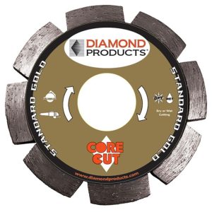 Diamond Products 4 1/2 x .250 x 7/8 Standard Gold Point Blade