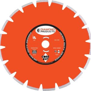 Diamond Products 14 x .125 x 1 Heavy Duty Orange Dry Green Concrete Walk Behind Saw Blade