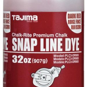 Tajima CHALK-RITE Powder Dye Ultra-Fine Wind and Water Resistant Permanent 32 oz. Red