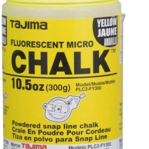 Tajima CHALK-RITE Micro Chalk Ultra-Fine Fluorescent Yellow Chalk 300 Gr./ 10.5 Oz. with Easy Fill Nozzle