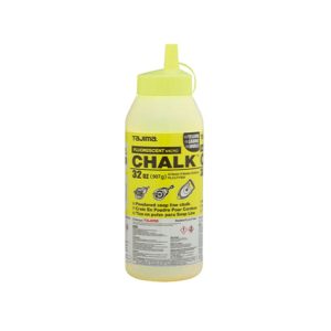 Tajima Micro Chalk Powdered Snap Line Chalk Fluorescent Yellow 32oz