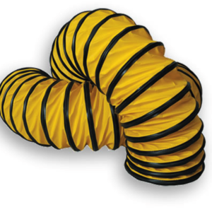 Frost Fighter 20 x 25′ Yellow Poly Return Duct Hose with Belt Cuff Attachment