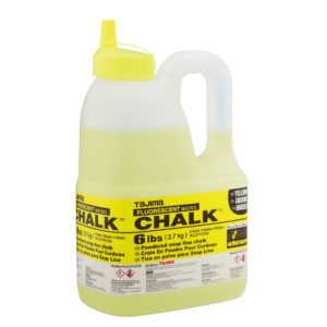 Tajima Micro Chalk Powdered Snap Line Chalk Fluorescent Yellow 6 lbs