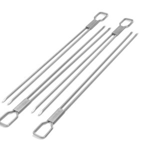 Broil King 4 Piece Stainless Steel Dual Prong Skewers