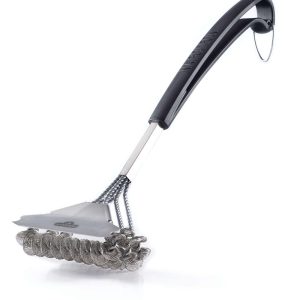 Napoleon Bristle-Free Triple-Row Grill Brush for use on Stainless Steel Cooking Grids