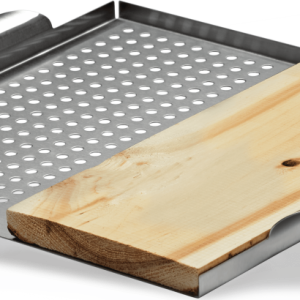 Napoleon Stainless Steel Multi-functional Topper with Cedar Plank