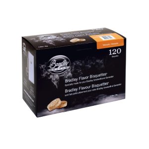 Bradley Smoker Smoking Bisquettes Mesquite Wood 120pk