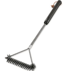 Weber Stainless Steel T-Style Grill Brush with 21In Handle