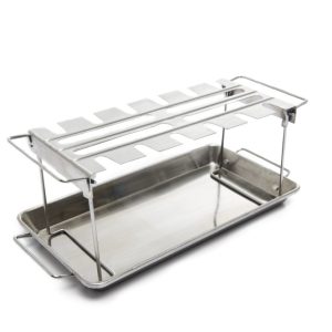Broil King Stainless Steel Roaster and Wing Rack with Pan