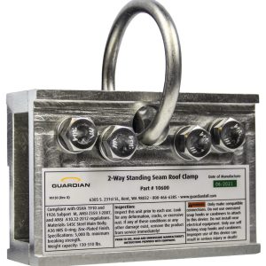 Guardian Fall Protection Two-Way Standing Seam Roof Clamp