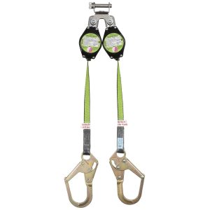 Peakworks Dual Self-Retracting Lifeline (SRL) 2 Ladder Hooks 7.5 Ft. L.