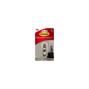 3M Medium Forever Classic Brushed Nickel Metallic Hook