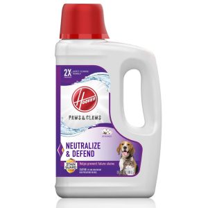 Hoover Residential Vacuum Paws & Claws Carpet Cleaner Solution Deep Cleaning Stainguard 64oz