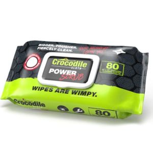 Crocodile Cloth Power SCRUB Wipe 80pk