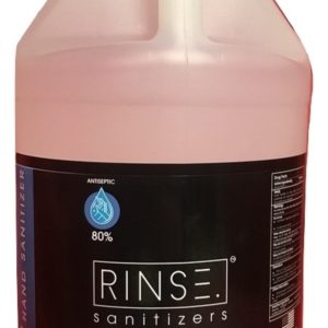 Rinse Sanitizer Liquid Gel 80% Alcohol 1 Gallon with Pump
