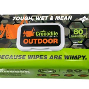 Crocodile Cloth Outdoor Huge Biodegradable Cleaning Cloths 1 Pack/80 Cloths