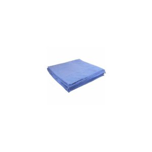 Buffalo Industries 16 x 16 Blue Microfiber Cleaning Cloth 12pk Bag