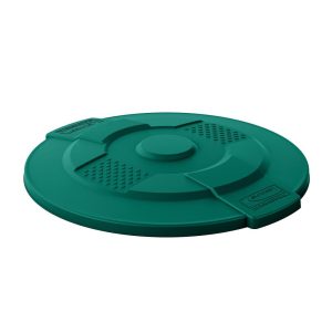Suncast Plastic Utility Trash Lid – 44 Gallon Green