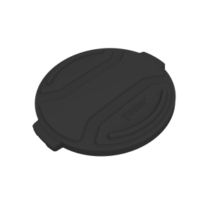 Toter 20 Gallon Round Trash Can Lid Black