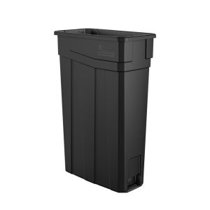 Suncast Plastic Slim Trash Can – 23 Gallon Black
