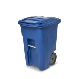 Toter 48 Gallon Trash Can with Smooth Wheels and Lid