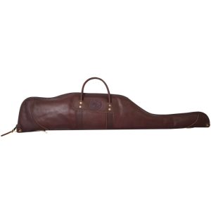 Duluth Pack 55 In. L Brown Pebbled Leather Rifle Case With Scope