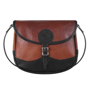 Duluth Pack 3 Liter Capacity Black Trim Leather Conceal & Carry Shell Purse