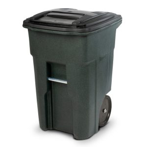 Toter 48 Gallon Trash Can with Smooth Wheels and Lid