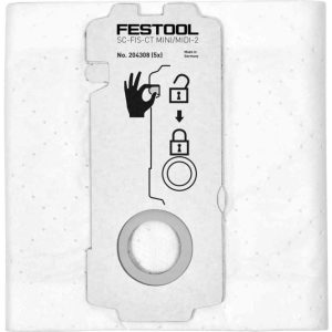 Festool SELFCLEAN Filter Bag SC-FIS-CT MINI/MIDI-2 – 5 pk