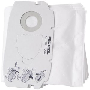 Festool Self Clean Filter Bag for CT MIDI (5pk)