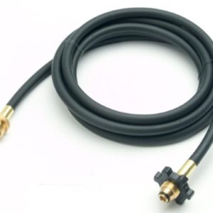 Mr Heater 12 ft Propane Hose Assembly with Swivel 1 in-20 Male Throwaway Cylinder Thread x Excess Flow Soft Nose P.O.L. with Handwheel