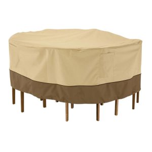 Classic Accessories Veranda Pebble and Bark Dining Set Cover