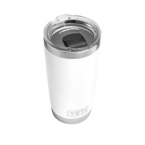 Yeti 20oz. White 18-8 Grade Stainless Steel Rambler Tumbler with Lid