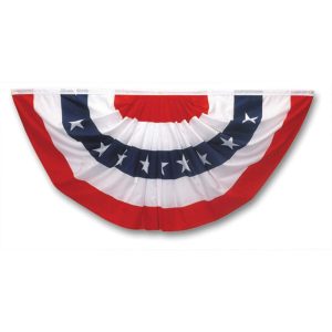 Valley Forge Flag 1.5 Ft. Width x 3 Ft. Height Printed Patriotic Mini-Fan Flag