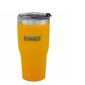 DEWALT 30 Oz. Yellow Powder Coated Tumbler