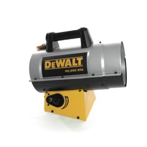 DEWALT DXH90FAV 90000 BTU Forced Air Propane Quiet Burner Job Site Heater