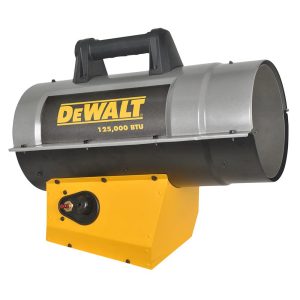 DEWALT Reconditioned Heater 125000 BTU Forced Air Propane Quiet Burner Technology Job Site