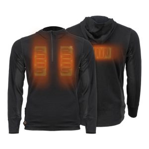 Mobile Warming Merino Heated Baselayer Shirt Mens 7.4V Black Large