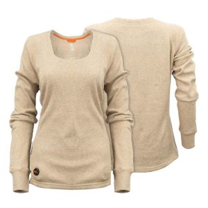 Mobile Warming Thermick 2.0 Baselayer Shirt Womens Tan Large
